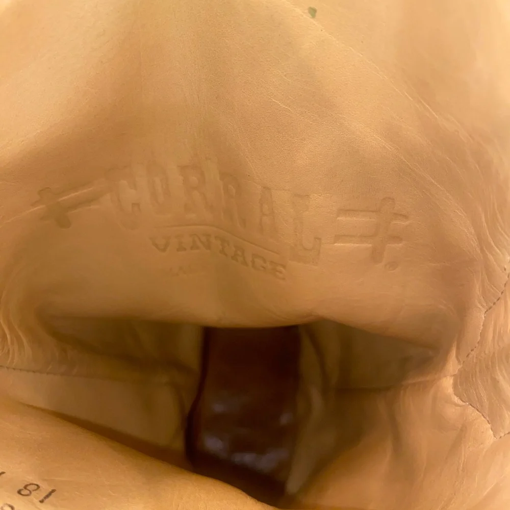 Corral Vintage Leather Lizard Inlay Western Boot, Size 6.5M - Picture 12 of 14